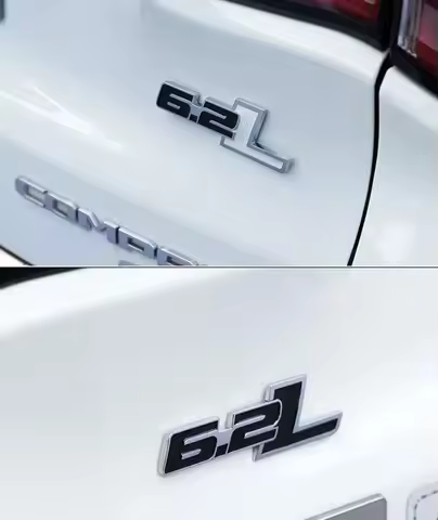 3D Premium 6.2 L 6.2L For C7 Raptor car Hood Fender trunk Rear Bonnet Nameplate Decal Emblem Badge S