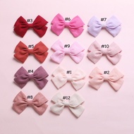 23 pcslot, Slub cotton Fabric Bow Hair Clips, Schoolgirl Sailor Bow Hairpins, Baby Girls Hair Accessories