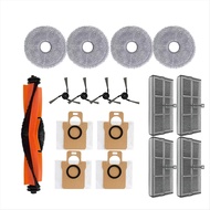 Replacement Parts for Xiaomi Mijia Omni M40/D110CN - Main Roller Side Brushes HEPA Filters Mop Cloth