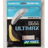 พร้อมส่ง YONEX รุ่น BG66 ULTIMAX เอ็นแบดมินตัน เส้นใยถักขนาด 0.65 มม. สมดุลในเรื่องความทนทาน