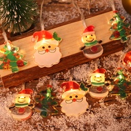 TaTanice 圣诞组合灯串 圣诞节装饰品led灯串节日装饰商场超市氛围布置1.5米10灯圣诞树+雪人+圣诞老人