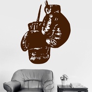 Boxing Gloves Wall Sticker  Fight Sports Decal  Boxer Home Decor Boxing Club Decoration Gym Art Mura