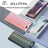 AULA S75Pro 3-Mode Mechanical Keyboard 75% Layout Wireless/Bluetooth/Wired Full-Key Hot Swappable RG