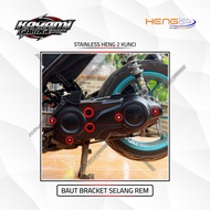 Stainless steel bolts set cover cvt aerox