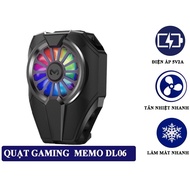 Quạt tản nhiệt điện thoại gaming MEMO DL05 siêu lạnh có đèn báo nhiệt độ LED RPG hàng chính hãng