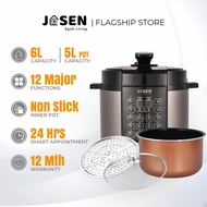 JOSEN 6L Multifunctional Electric Digital Pressure Cooker Non-stick Stainless Steel Inner Pot Rice C