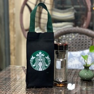 {Mulstore}Starbucks Canvas Water Bottle Bag Thermos Mug Tote Bag