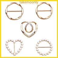 TAK 5Pcs Waist Cincher Fasteners Zinc Alloy Dressmaker Clip Adjustable Waistband Tightener For Dress