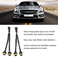[Auto parts] 2 Pcs H11 H8 H9 Extension Wiring Harness Male To Female 2 Way Headlight Splitter Wire H