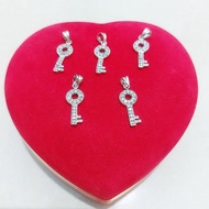 LIONTIN KUNCI PERAK ASLI SILVER 925 LAPIS EMAS PUTIH / PERHIASAN LIONTIN KUNCI PERAK 925 / PERAK ASL