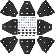 Iverntech Pack of 8 Aluminium Profile Connectors T-shaped Corner Bracket Connection Plate for 8 mm S