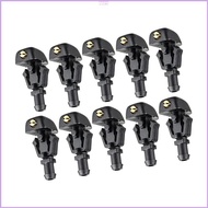 YYZJJ 3W7Z17603AA Washer Nozzle Replacement 10 Pack Black Plastic Clip-In Windshield Washer Outlets 