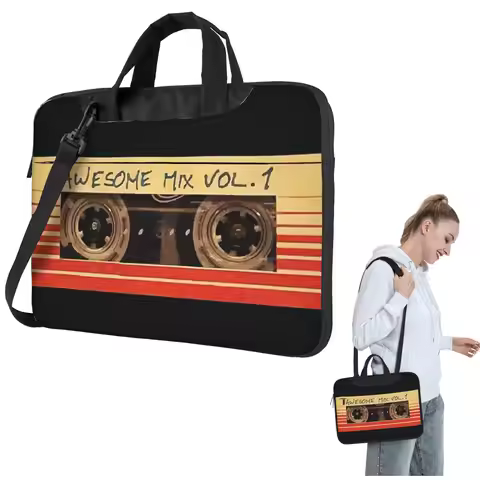 Awesome Mix Vol.1 Laptop Bag Shockproof Case Computer Bag 13 14 15.6 Inch Crossbody Laptop Pouch For