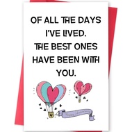 [Coisíní] Funny Anniversary Card for Women Men, Happy Anniversary Card Gifts for Husband Wife Couple