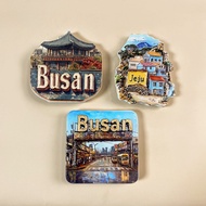 Korea Busan 3d Three-Dimensional Refrigerator Stickers Magnet Stickers Unique Creative Home Decorati