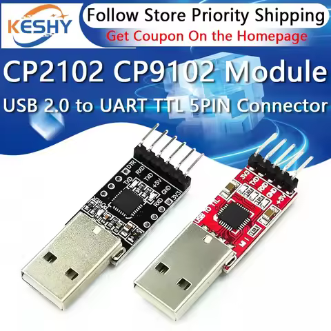 CP2102 USB 2.0 to UART TTL 5PIN Connector Module Serial Converter STC Replace CP2102 CP9102 USB for 
