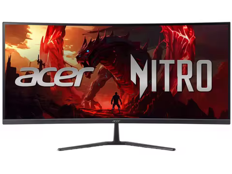Acer Nitro 34 inch UltraWide QHD 2K 1440P 120Hz AMD FreeSync Premium 120Hz 1ms Curved Gaming Compute