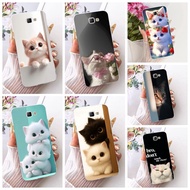 For Samsung Galaxy J7 Prime Case J7Prime 2 G611FF G610F G610M G610Y on7 2016 Cute Cartoon Cat Dog Pr