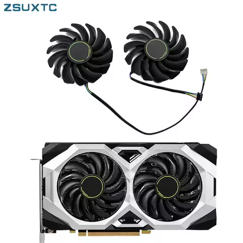 2pcs/lot 87mm PLD09210S12HH Cooler Fan For MSI GeForce GTX 1660 Ti SUPER RTX 2060 2070 2080 VENTUS X