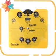 Circle of Fifths Wheel Tool Built-in Stand - Music  Chord & Key Decoder - Learn Progressions, Scales