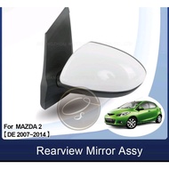 Outer Rearview Side Mirror Assy For MAZDA 2 DE 3 WIRE 2007 2008 2009 2010 2011 2012 cover side mirro