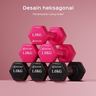 KUCA Dumbbell 1KG Mini Barbell/ Non-Slip Dumbbell Barbell Yoga Dumbbell/ (1 Pcs)