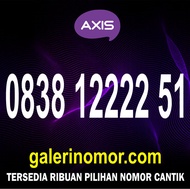 Nomor Cantik Axis 11 Digit Axiata Prabayar Support 4.5G Jaringan XL Nomer Kartu Perdana 0838 12222 51
