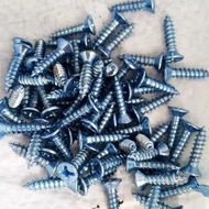 Countersunk Screw Flat Head Galvanized Screw Flat Self-Tapping 3x16"