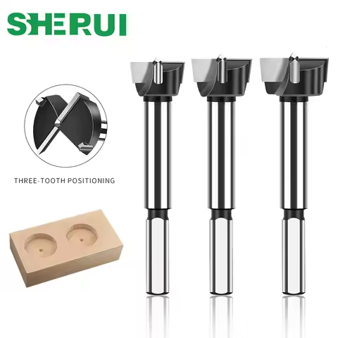12-60mm Forstner Drill Bits Hole Saw Cutter Carbide Hinge Boring Bit Woodworking Tools