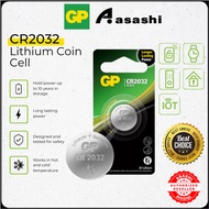 GP Lithium Coin Cells Battery CR2032 [ Card of 1s ] (5004LC AWI L14 EA2032C BR2332 LF1/2V LM2032 RFA