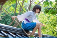 預訂6-7日 千與千尋小白龍COS服套裝二次元cosplay古裝動漫和服男女裝