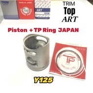PISTON + RING SET Y125 RACING TOP ART TP JAPAN TRIM BLOCK Y125Z 125ZR Y125ZR 125Z YAMAHA CYLINDER
