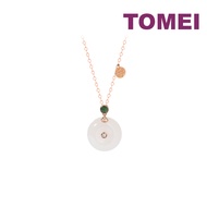 TOMEI Nephrite Series Necklace Rose Gold 750