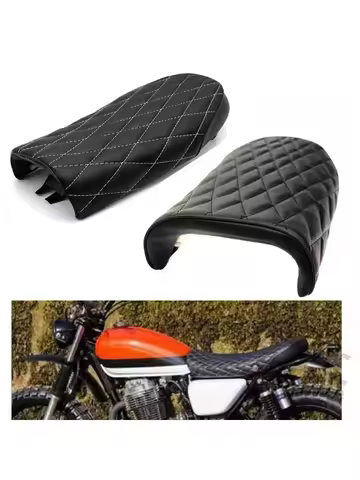 Motorcycle Cafe Racer Scrambler Seat Vintage Retro Saddle Seat Hump For Honda CG CB750 CB200 CB350 C