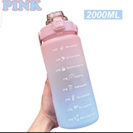 BCS - BOTOL WARNA PELANGI 2000ML / BOTOL TRITAN VIRAL 2 LITER