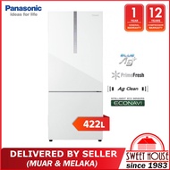 [DELIVERED BY SELLER] Panasonic 422L 2-Door Bottom Freezer Refrigerator NR-BX421WGWM, NR-BX421WGW, NR-BX421WGKM, NR-BX421WGK (White Fridge,Peti Sejuk,Peti Ais,电冰箱)