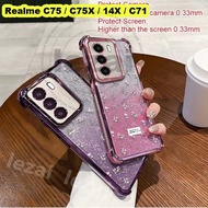 Casing Realme C75 C75X C75X C 75 C75 X 14X C71 C 71 Casing Glitter RealmeC75 X RealmeC75X RealmeC71 