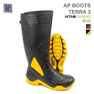 AP Boots AP TERRA 3 HITAM KUNING - Sepatu boot PVC