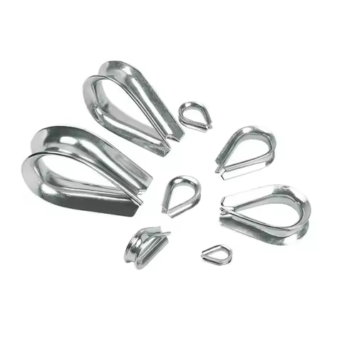 304 stainless steel wire rope protection Clamps M1.5 M2 M3 M4 M5 M6 M8 Ringging anchor Line Thimbles