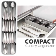 5 Compartment Kitchen Drawer Cutlery Organizer Storage Box Compact Drawer Organizer Rack Kitchen Ute