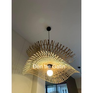 Lotus leaf bamboo lamp