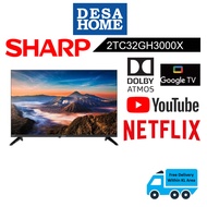 (FREE DELIVERY WITHIN KL/PJ) SHARP 2TC32GH3000X  32'' HD GOOGLE TV