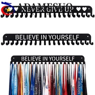 ADAMESUO Medal Display Rack, 20 Hooks Large Capacity Award Hanger Holder, Organizer Wall Mounted Iro