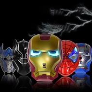 Halloween LED Light Cosplay Mask The Avengers Superhero Costume Iron Man Hulk American Captain Masks Party Kids Toys
