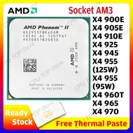 AMD Phenom II X4 900E 905E 910E 925 945 955 3.2 GHz 125W / 95W 960T 965 970 CPU Processor Socket AM3