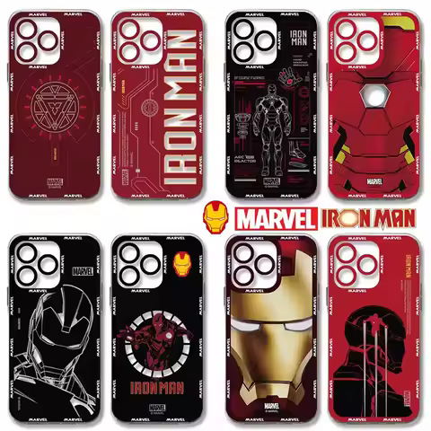 Movie Iron Man Marvel Case For Xiaomi 13T 14T 11T 12T 10T 14 13 12 11 Lite 5G NE POCO F6 X6 Pro X3 N