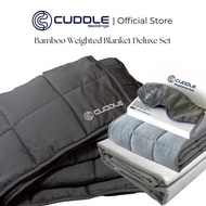 Cuddle™ Deluxe Set - Cool 2.0 Bamboo Fiber Weighted Blanket & Duvet Cover Set & Weighted Lap Pad & W