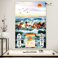 Lịch TẾT 2026- Lịch Gỗ Treo TườngTráng Gương 2026 Nhiều Mẫu (40x60 cm) TẶNG BLOC ĐẠI