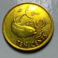 Koin Seychelles 10 Cent th 1982