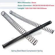 1pcs/Lot Black Compression Spring Y Type Pressure Springs Wire Dia 6mm Outer Dia 28 47mm Length 105 155 160 190 355mm